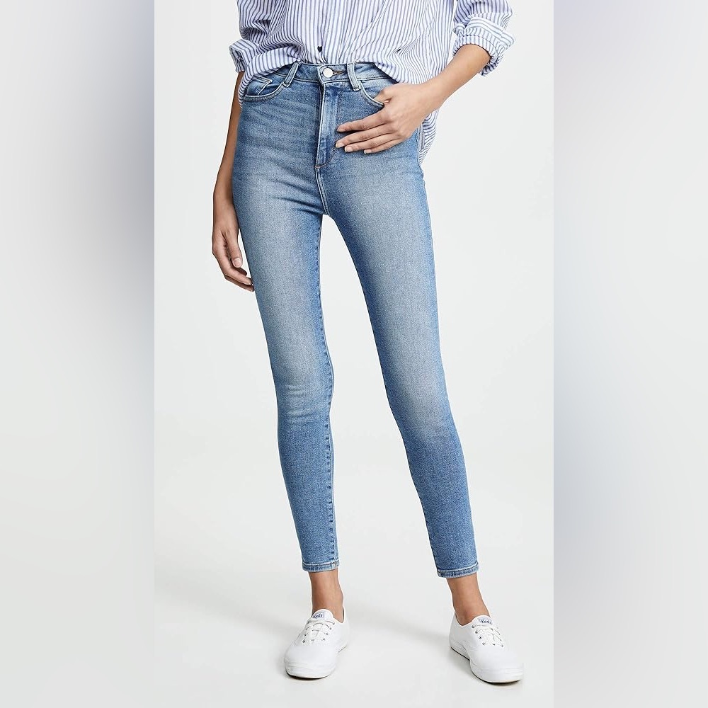 DL1961 Chrissy Ankle Ultra High Rise Intrasculpt Skinny Jeans 24
